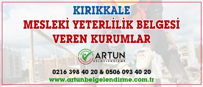 kırıkkale myk belgesi