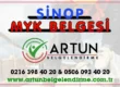 sinop myk belgesi
