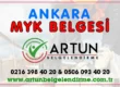 ankara myk mesleki yeterlilik belgesi