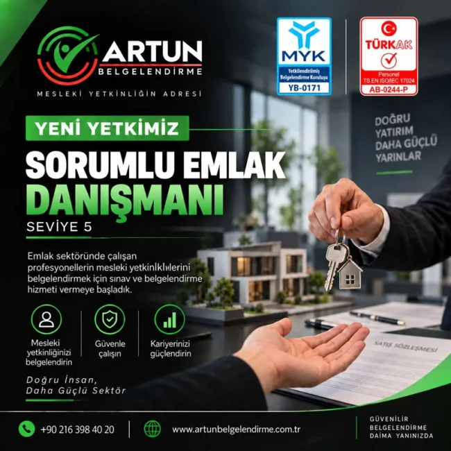 Sorumlu Emlak Danışmanı Seviye 5 Sorumlu Emlak Danışmanı Seviye 5